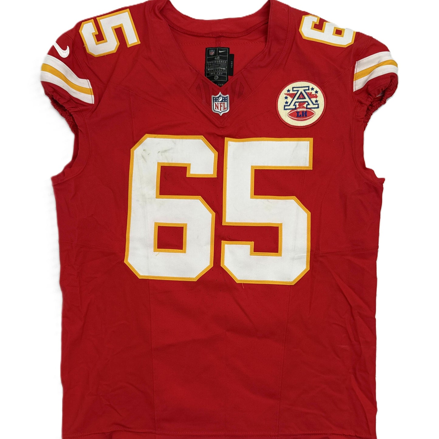 Trey Smith GAME WORN 10/19/25 Kansas City Chiefs Nike NFL Jersey 🎽 vs. Las Vegas Raiders inc. COA 🛡️