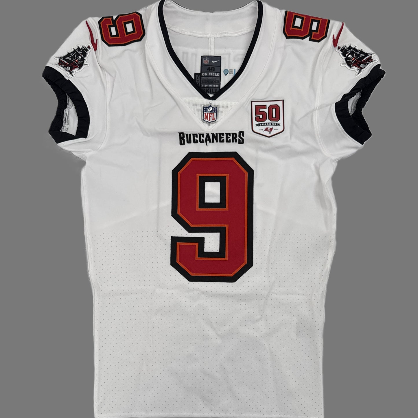 Emeka Egbuka GAME-ISSUED Tampa Bay Buccaneers On-Field Nike NFL Jersey🎽(White)