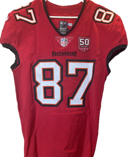 Payne Durham GAME-WORN💪09/15/25 Tampa Bay Buccaneers🏴‍☠On-Field NFL Jersey👕vs.Houston Texans