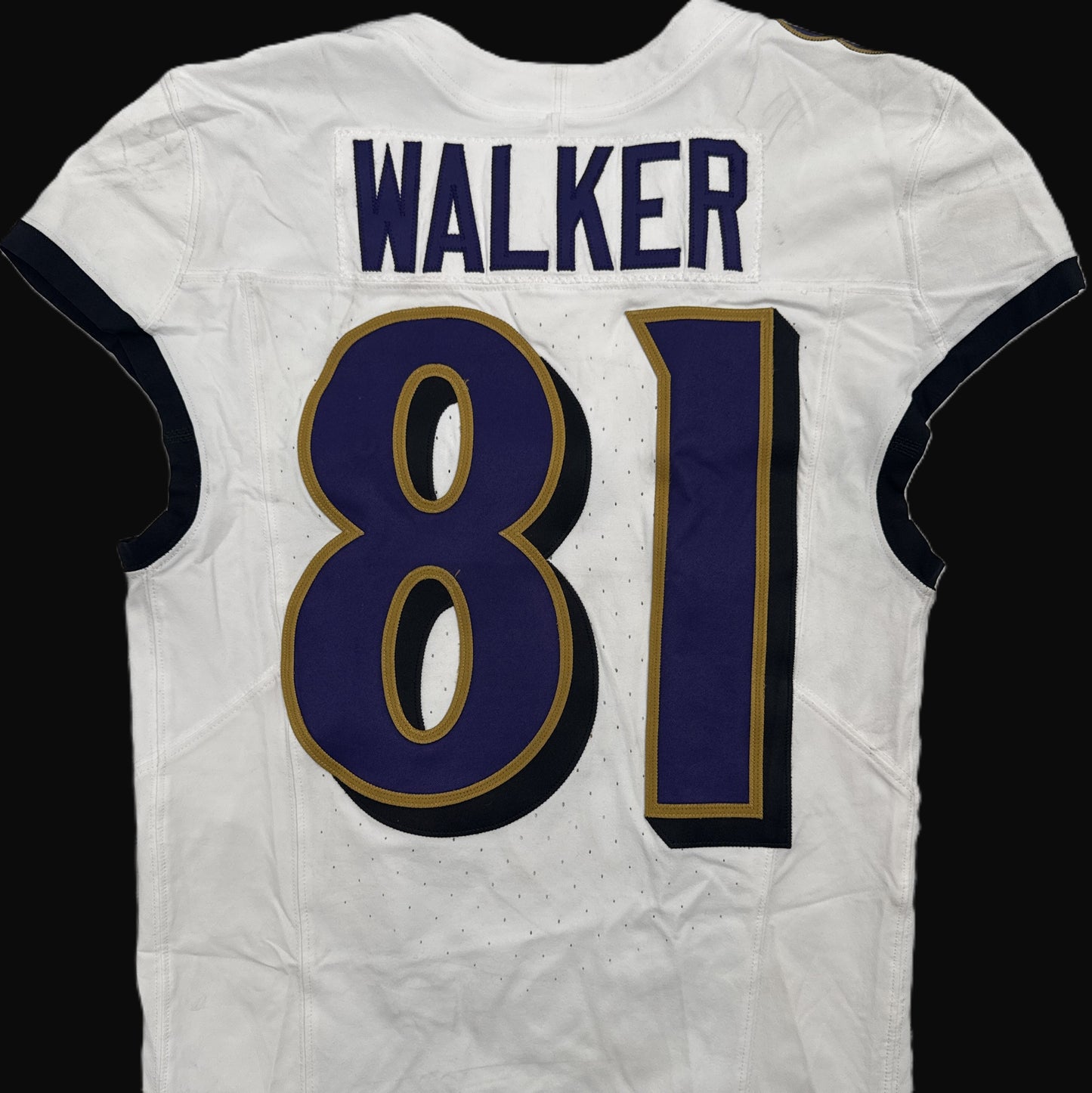 Tez Walker GAME-WORN💪09/07/25 Baltimore Ravens💜NFL Jersey vs. Buffalo Bills inc.COA📄