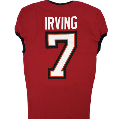 Bucky Irving GAME ISSUED 💪 Tampa Bay Buccaneers On-Field Nike NFL Red Jersey 🎽 Also includes Certificate of Authenticity 🛡️