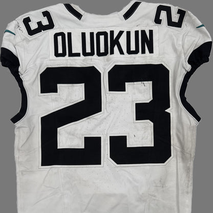 Foye Oluokon GAME-WORN💪09/14/2025 Jaguars🐆NFL On-Field Jersey👕vs.Bengals