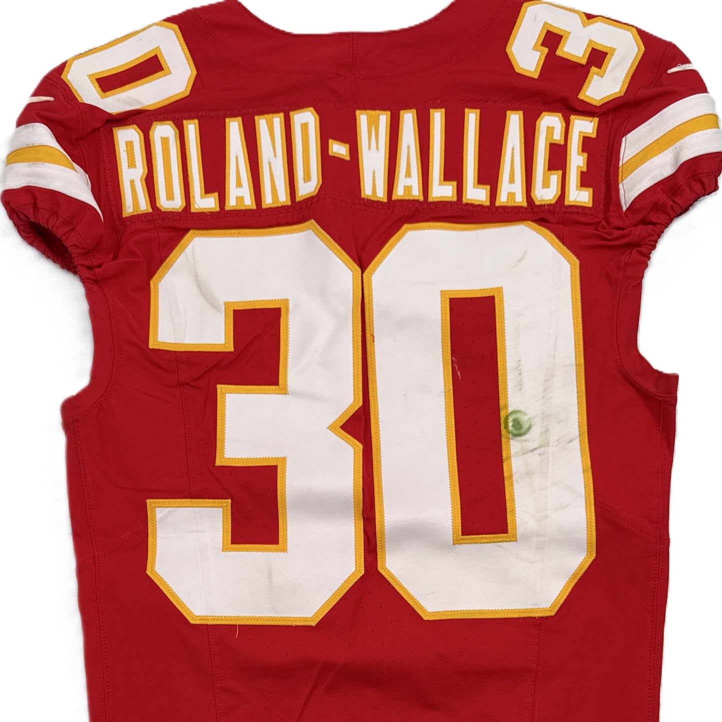 Christian Roland-Wallace GAME-WORN💪09/14/25 Kansas City Chiefs NFL Jersey🎽vs. Philadelphia Eagles🦅