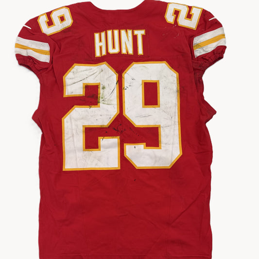 Kareem Hunt GAME-USED💪09/28/25 Kansas City Chiefs NFL Jersey🎽vs. Baltimore Ravens