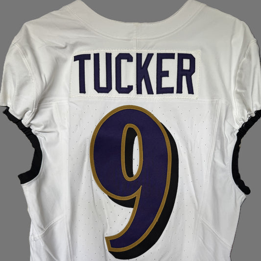 Justin Tucker GAME WORN💪11/25/24 Baltimore Ravens💜NFL Jersey vs.Chargers⚡Includes COA