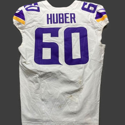 Joe Huber GAME WORN 💪 09/28/25 Minnesota Vikings vs Pittsburgh Steelers Nike NFL Jersey Also includes PSA Authentication