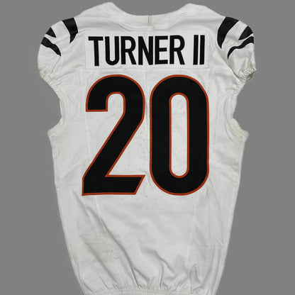 DJ Turner II GAME WORN 10/16/25 💪 Cincinnati Bengals 🐅 Nike NFL Jersey 👕vs Pittsburgh Steelers inc. COA 🛡️