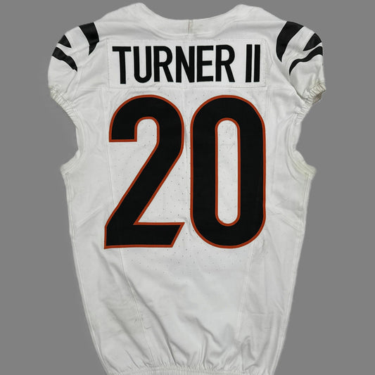 DJ Turner II GAME WORN 10/16/25 💪 Cincinnati Bengals 🐅 Nike NFL Jersey 👕vs Pittsburgh Steelers inc. COA 🛡️