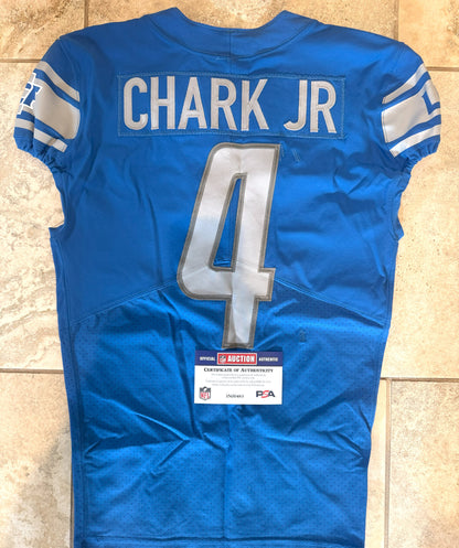 D.J. Chark Jr. GAME WORN💪Detroit Lions🦁Nike NFL Jersey👕 also includes PSA Certification🛡️