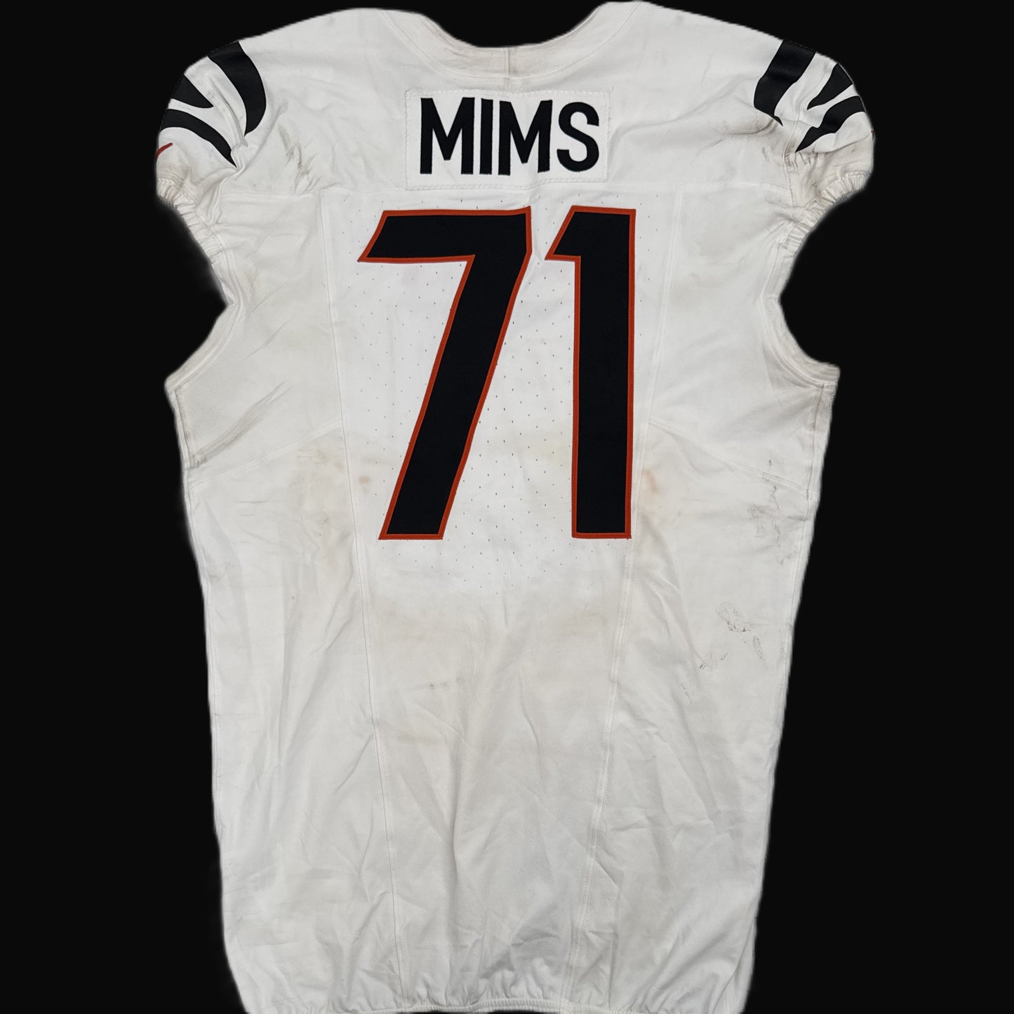 Amarius Mims GAME-WORN 09/29/25💪Cincinnati Bengals🐅NFL Jersey vs. Denver Broncos🐎