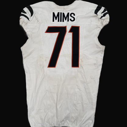 Amarius Mims GAME-WORN 09/29/25💪Cincinnati Bengals🐅NFL Jersey vs. Denver Broncos🐎