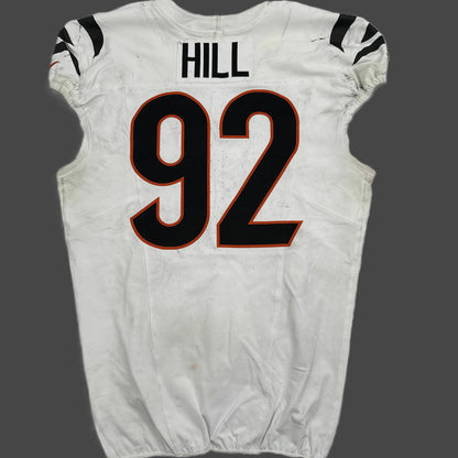 B.J. Hill GAME WORN 💪 10/16/25 Cincinnati Bengals Nike NFL Jersey vs. Steelers inc. COA 🛡️