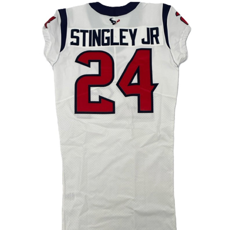 Derek Stingley Jr Team Issued Houston Texans 🐂 Nike NFL Jersey Also includes COA 🛡️