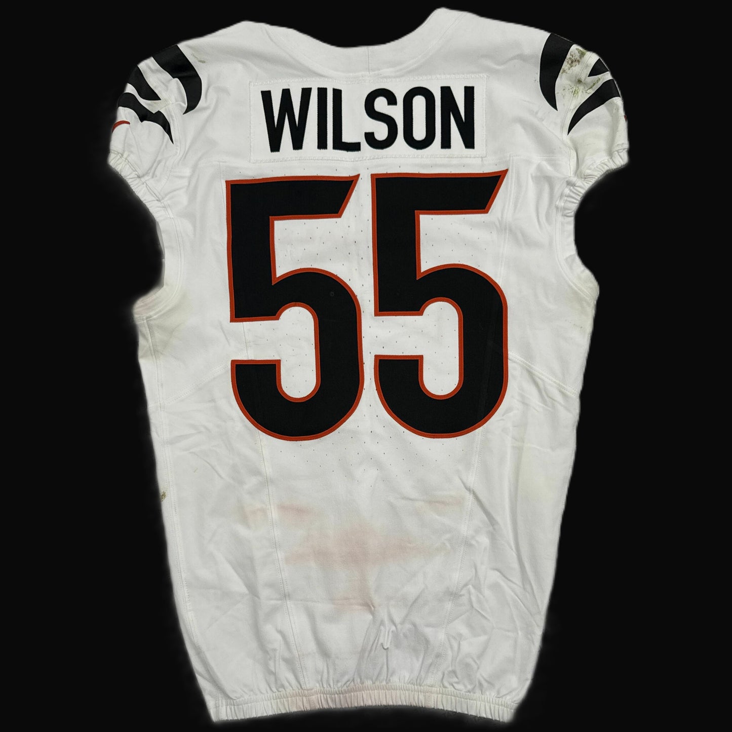 Logan Wilson GAME WORN/USED 10/12/25 💪 Cincinnati Bengals 🐅 Nike NFL Jersey vs Packers inc. COA 🛡️