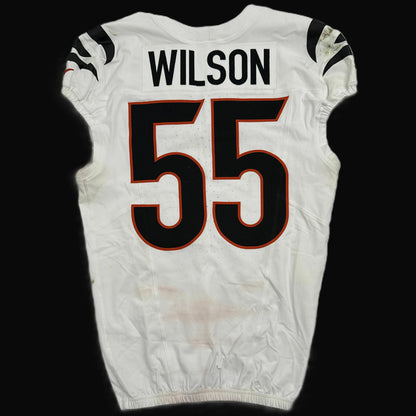 Logan Wilson GAME WORN/USED 10/12/25 💪 Cincinnati Bengals 🐅 Nike NFL Jersey vs Packers inc. COA 🛡️