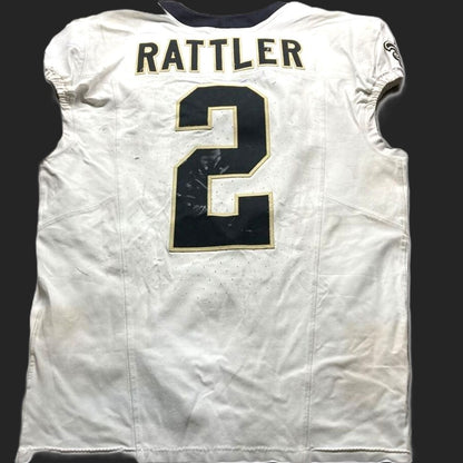 Spencer Rattler GAME WORN 09/28/25 New Orleans Saints ⚜️ Nike NFL Jersey vs Bills Includes PSA Authenticity 🛡️