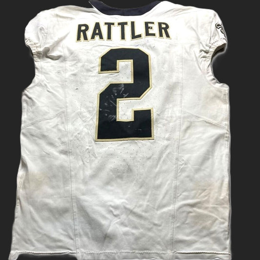Spencer Rattler GAME WORN 09/28/25 New Orleans Saints ⚜️ Nike NFL Jersey vs Bills Includes PSA Authenticity 🛡️