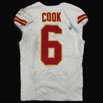 Bryan Cook GAME WORN 💪 09/21/25 Kansas City Chiefs Nike NFL Jersey 🎽 vs Giants - COA included 🛡️