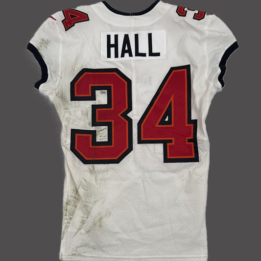 Bryce Hall GAME-WORN 8/23/25 Tampa Bay Buccaneers OnField NFL Jersey vs.Bills