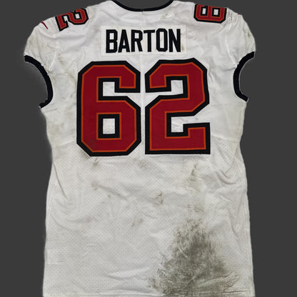Graham Barton GAME WORN 💪 10/12/25 Tampa Bay Buccaneers Nike On-Field NFL Jersey 👕 vs. 49ers Inc. COA