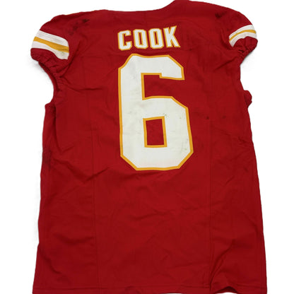 Bryan Cook GAME WORN 💪 10/12/25 Kansas City Chiefs Nike NFL Jersey 🎽 vs Lions - COA included 🛡️