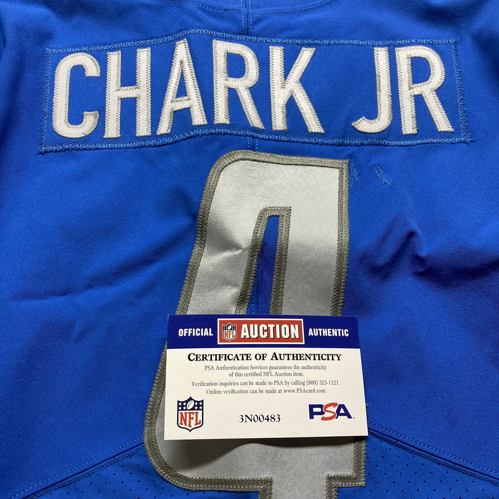 D.J. Chark Jr. GAME WORN💪Detroit Lions🦁Nike NFL Jersey👕 also includes PSA Certification🛡️