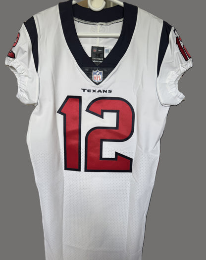Nico Collins TEAM/GAME ISSUED 💥 Hand Signed✍️ Houston Texans 🐂 Nike NFL Jersey Also inc. COA 🛡️