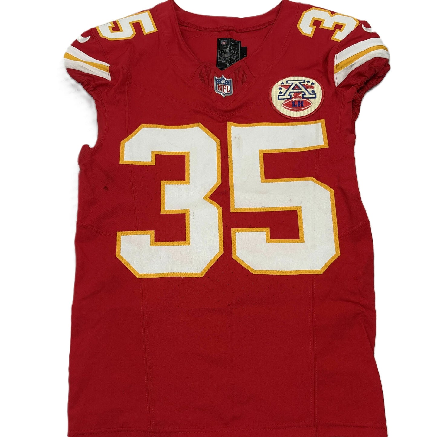 Jaylen Watson GAME WORN 💪 10/12/25 Kansas City Chiefs NFL Jersey 🎽 vs. Lions inc. COA 🛡️