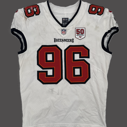 Greg Gaines GAME-WORN 8/23/25 Tampa Bay Buccaneers OnField NFL Jersey vs.Bills