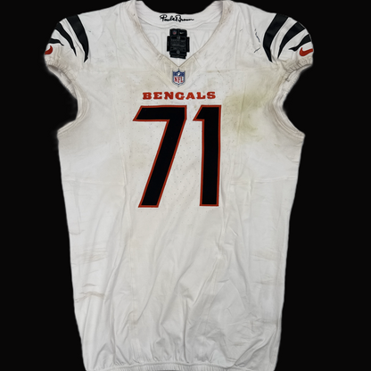 Amarius Mims GAME-WORN 09/29/25💪Cincinnati Bengals🐅NFL Jersey vs. Denver Broncos🐎
