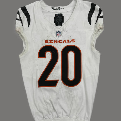 DJ Turner II GAME WORN 10/16/25 💪 Cincinnati Bengals 🐅 Nike NFL Jersey 👕vs Pittsburgh Steelers inc. COA 🛡️