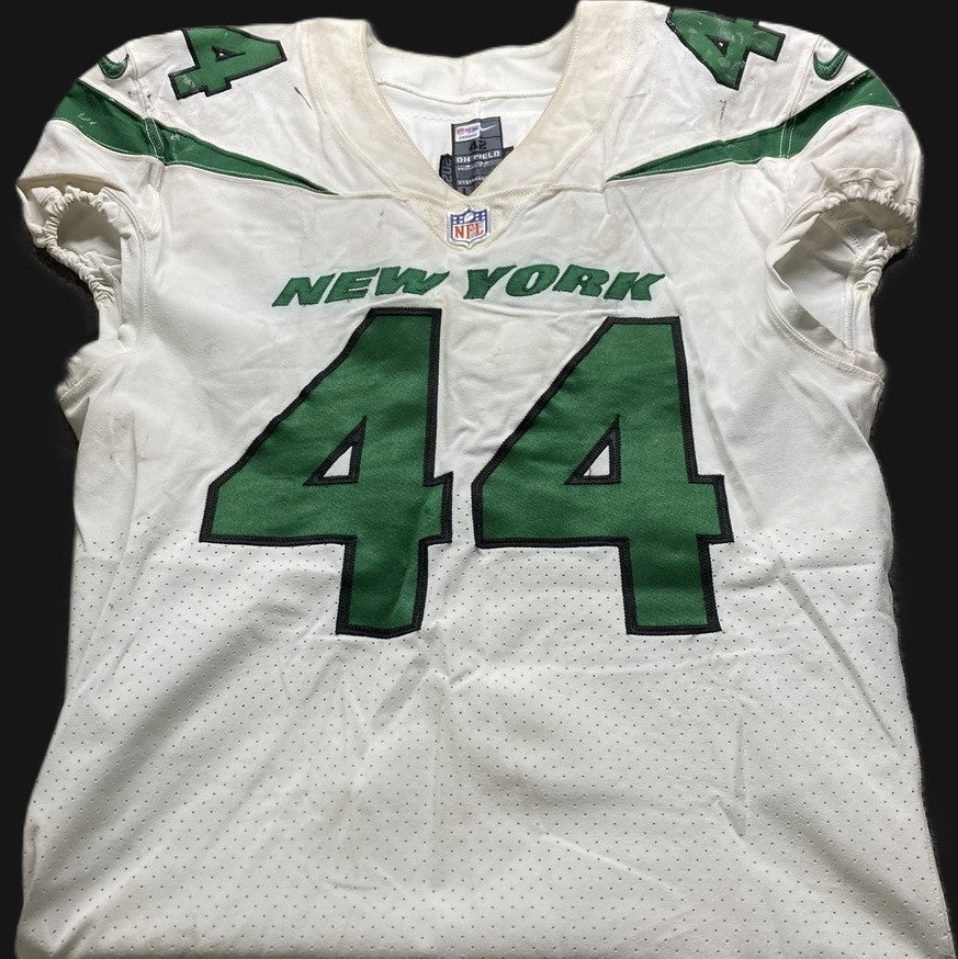 Jamien Sherwood GAME WORN 10/10/21 PHOTO MATCHED 📸 New York Jets NFL Jersey vs Atlanta Falcons Also includes PSA COA 🛡️