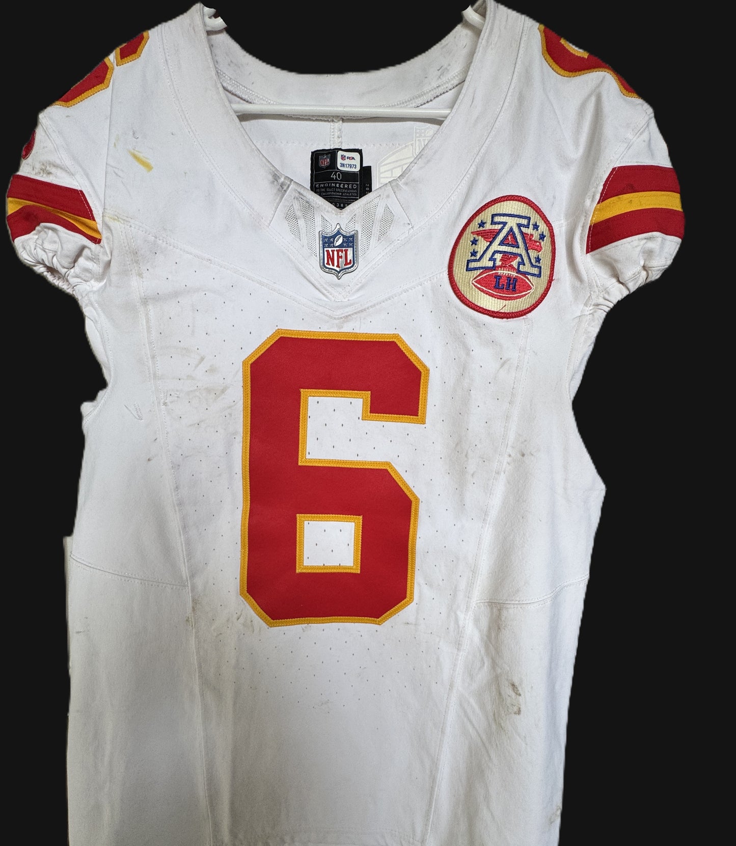 Bryan Cook GAME WORN 💪 09/05/25 Kansas City Chiefs Nike NFL Jersey vs Los Angeles Chargers Also includes Professional Sports Authenticator (PSA)