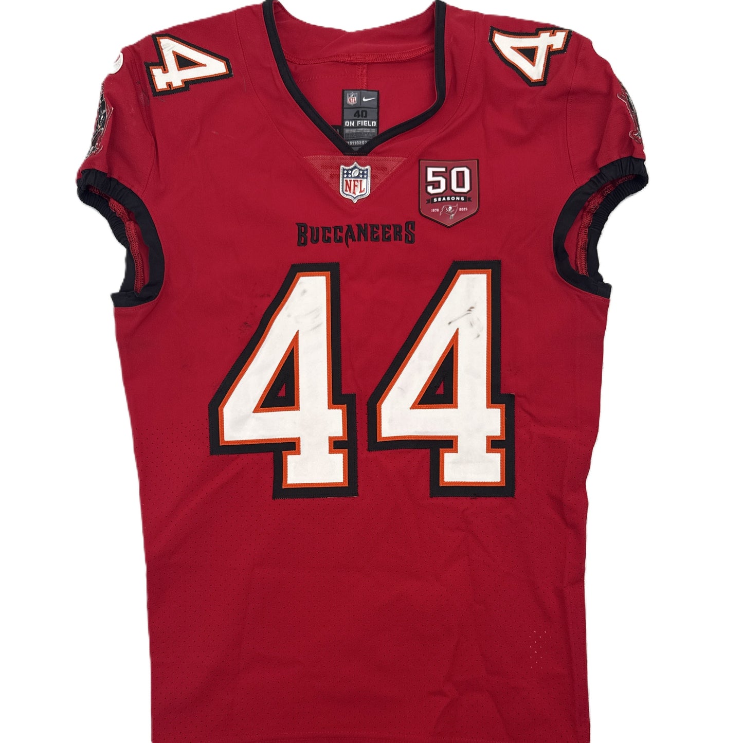 Sean Tucker GAME-WORN💪09/15/25 Tampa Bay Buccaneers🏴‍☠On-Field NFL Jersey👕vs.Houston Texans