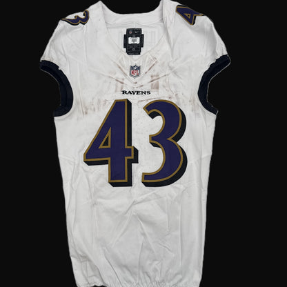 Justice Hill GAME-WORN💪09/07/25 Baltimore Ravens💜NFL Jersey vs.Bills includes COA