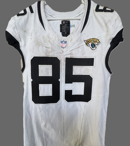 Brenton Strange GAME WORN 11/23/25 Jacksonville Jaguars 🐆 NFL Jersey vs Arizona Cardinals Also Includes Certificate of Authenticity
