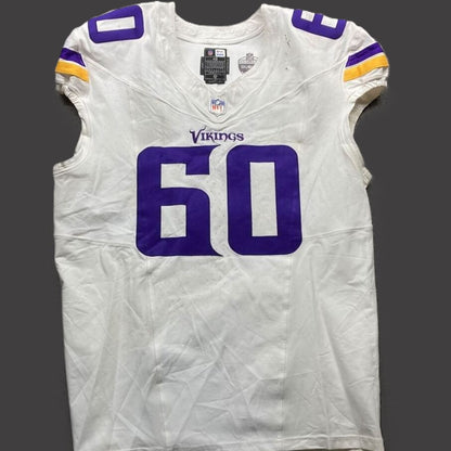 Joe Huber GAME WORN 💪 09/28/25 Minnesota Vikings vs Pittsburgh Steelers Nike NFL Jersey Also includes PSA Authentication