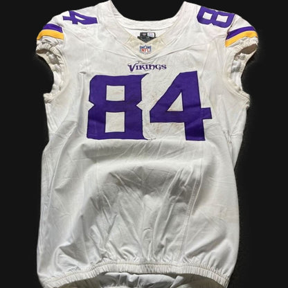 Josh Oliver GAME WORN 💪 09/28/25 PHOTO MATCHED  📸 Minnesota Vikings vs Pittsburgh Steelers NFL Jersey Also includes PSA Authentication