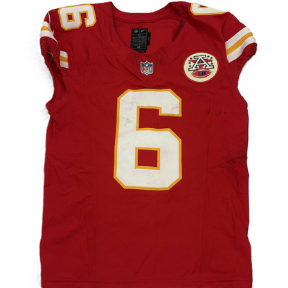 Bryan Cook GAME WORN 💪 10/12/25 Kansas City Chiefs Nike NFL Jersey 🎽 vs Lions - COA included 🛡️