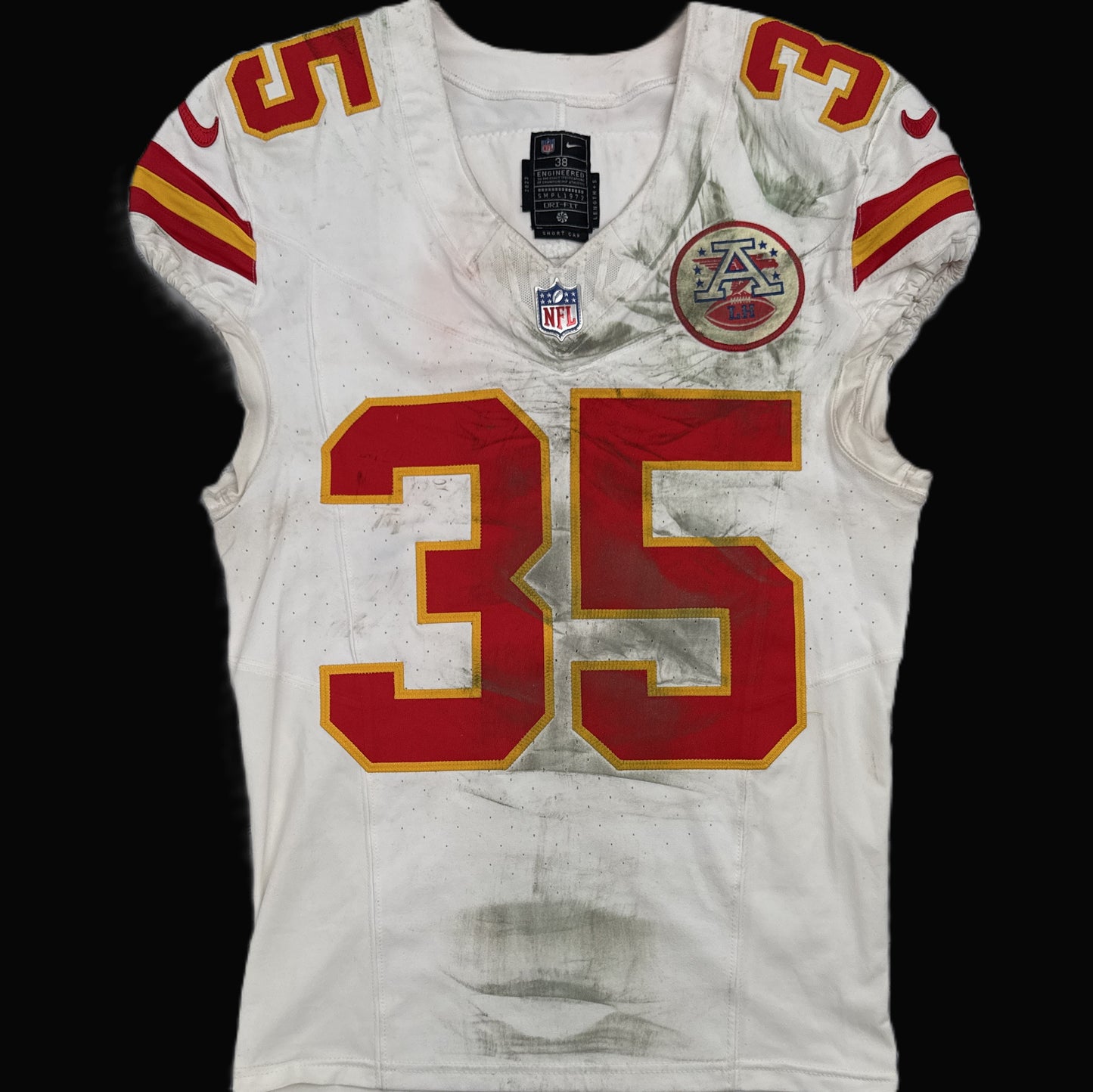Jaylen Watson GAME WORN 💪 10/06/25 Kansas City Chiefs NFL Jersey 🎽 vs. Jaguars inc. COA 🛡️
