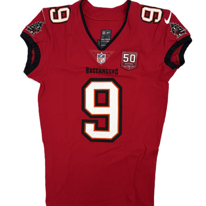 Emeka Egbuka GAME-ISSUED Tampa Bay Buccaneers On-Field Nike NFL Jersey🎽(Red)