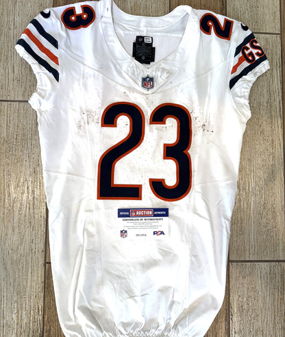 Roschon Johnson GAME WORN 10/27/24 PHOTO MATCHED Chicago Bears Nike NFL Jersey vs Washington Commanders Also includes COA 🛡️