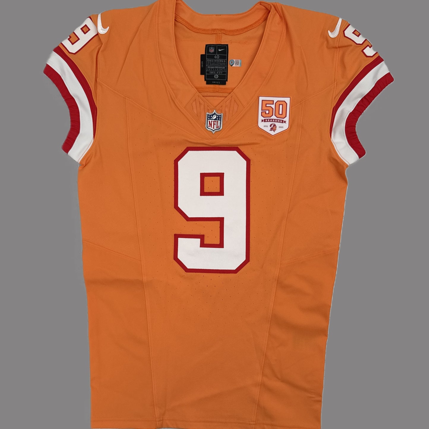 Emeka Egbuka GAME-ISSUED Tampa Bay Buccaneers On-Field NFL Creamsicle Jersey👕