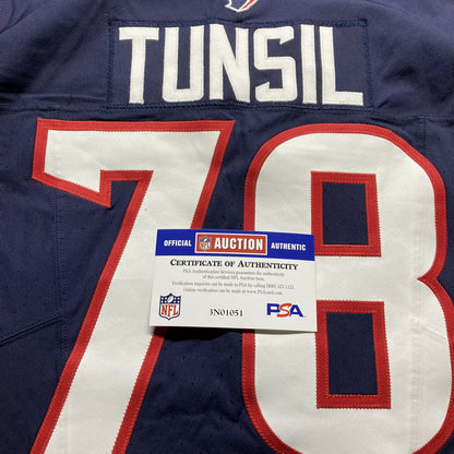 Laremy Tunsil GAME WORN 💪 10/15/2023 PHOTO MATCHED 📸 Houston Texans Nike NFL Jersey🎽 vs. New Orleans Saints (Crucial Catch Game)
