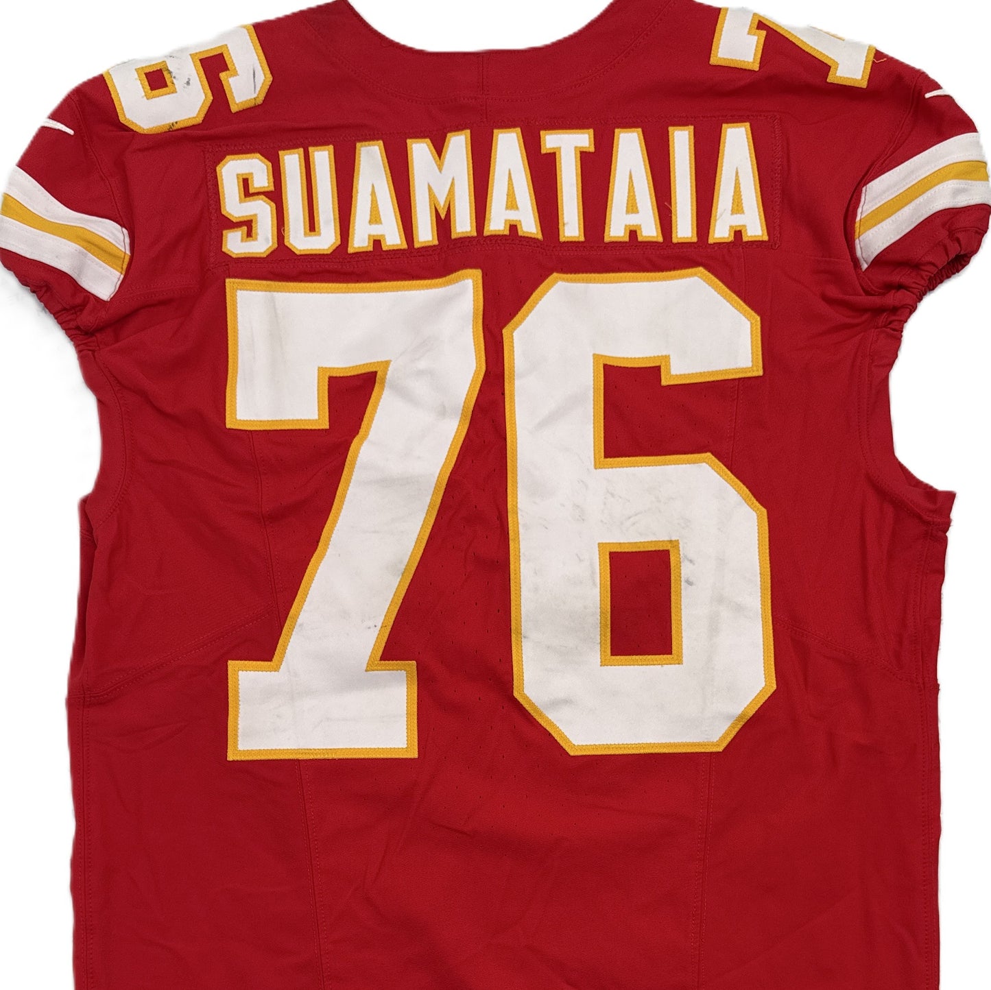 Kingsley Suamataia GAME-USED💪09/14/25 Kansas City Chiefs NFL Jersey🎽vs. Philadelphia Eagles