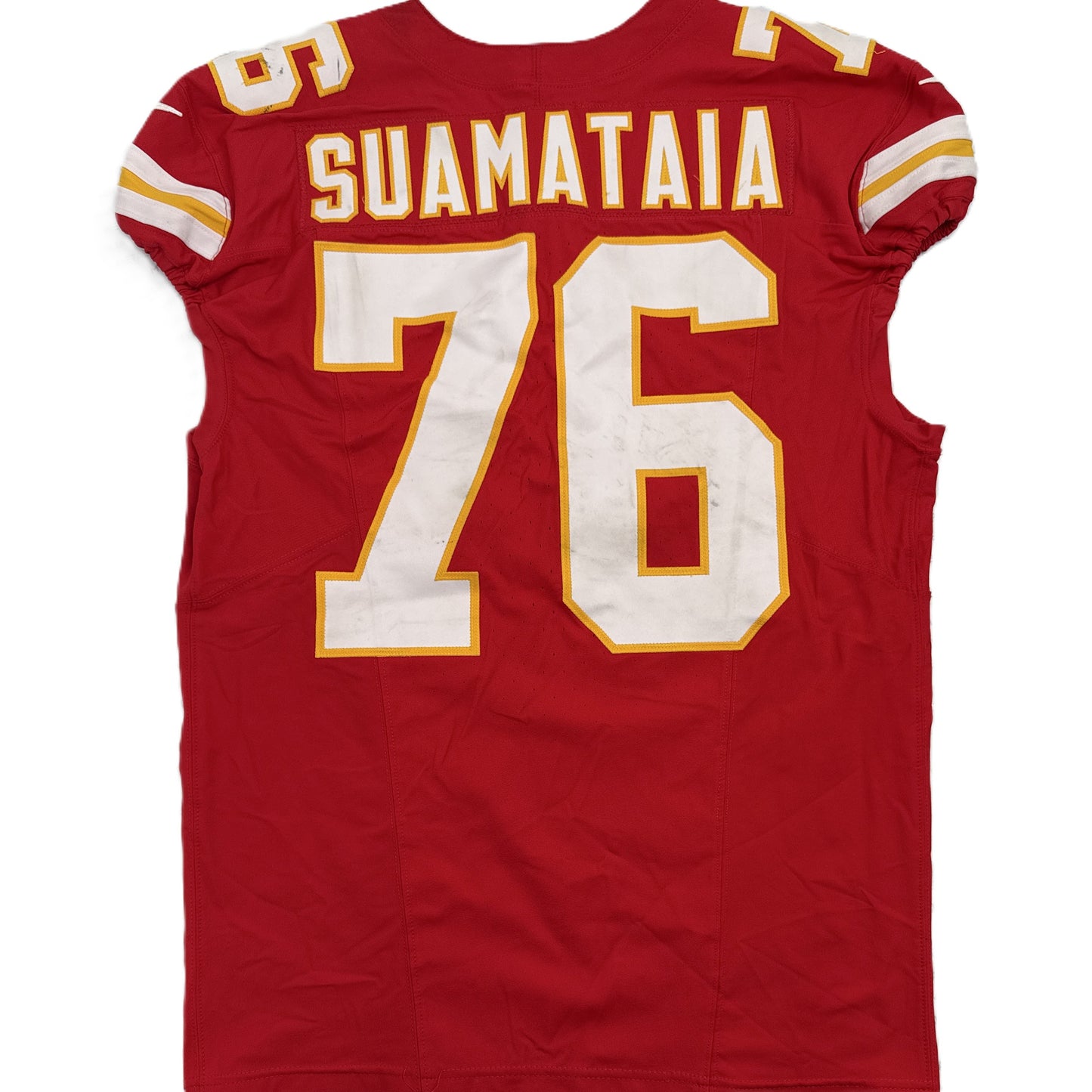 Kingsley Suamataia GAME-USED💪09/14/25 Kansas City Chiefs NFL Jersey🎽vs. Philadelphia Eagles