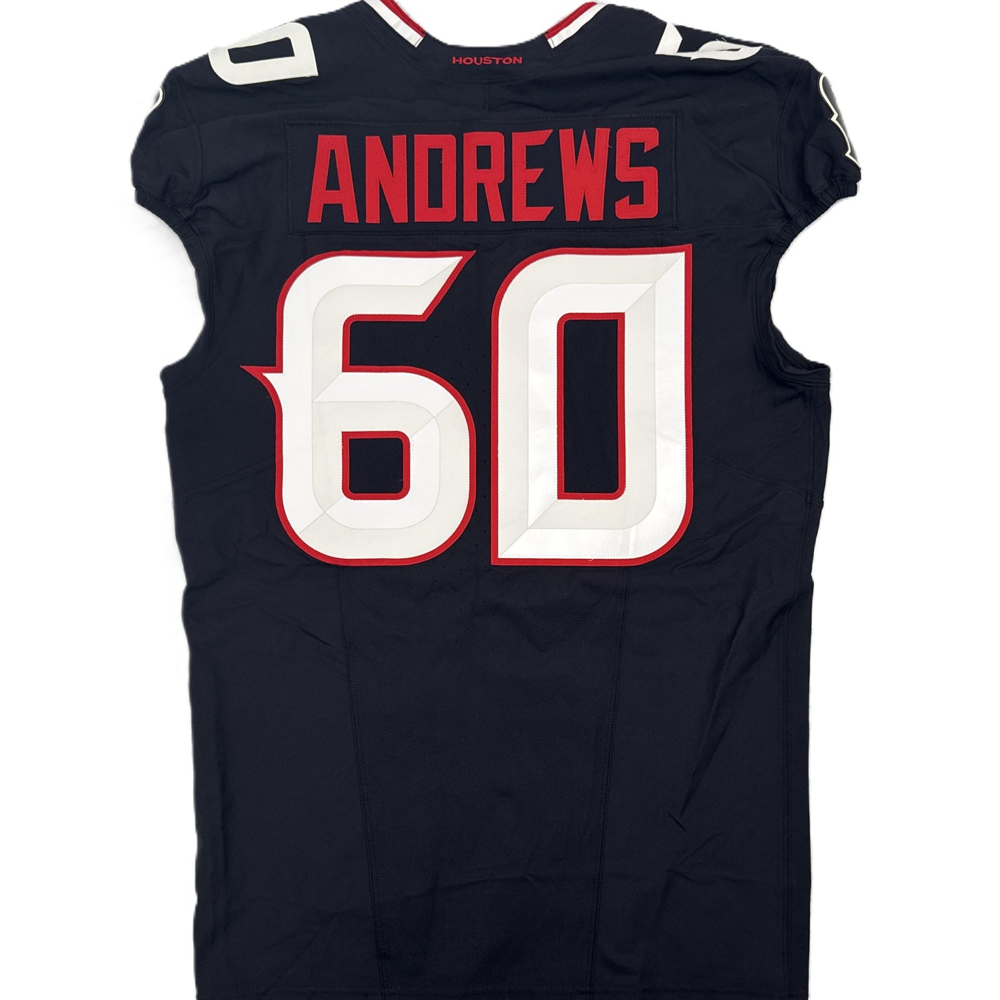 Jake Andrews GAME WORN 💪 09/07/2025 Houston Texans Nike NFL Jersey 🎽 vs. Los Angeles Rams🐏Also includes COA 🛡️
