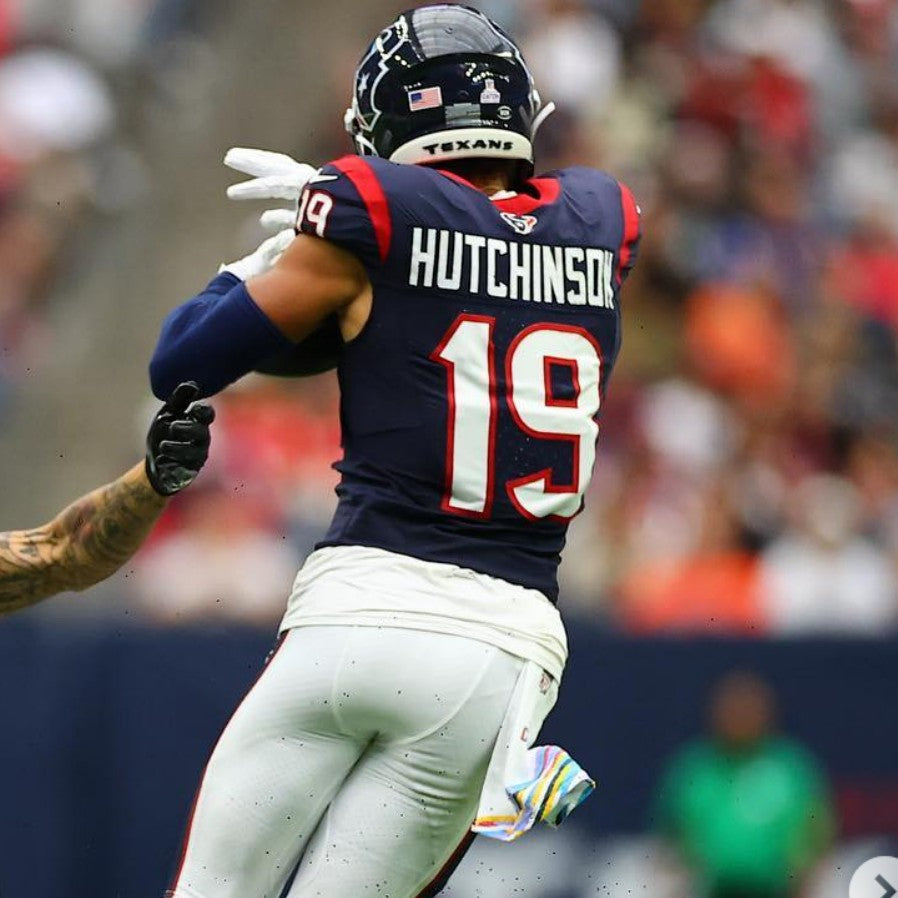 Xavier Hutchinson GAME WORN 11/09/25 Houston Texans Nike NFL Jersey 👕vs Jacksonville Jaguars Also includes COA