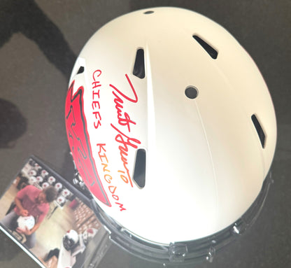 Trent Green Signed Kansas City Chiefs Full-Size Authentic On-Field Lunar Eclipse Alternate Speed Helmet Inscribed "Chiefs Kingdom"