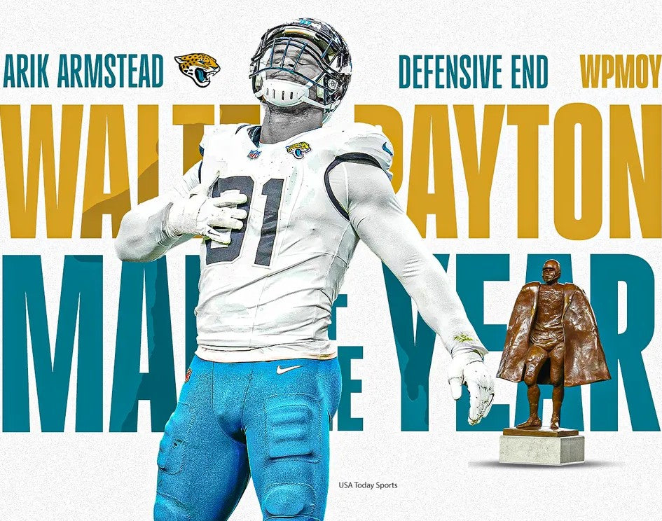 Arik Armstead GAME-USED💪10/13/24 Jacksonville Jaguars🐆NFL Jersey👕vs.Bears🌍